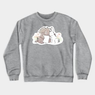 Warm and Fuzzy Bunny Cuddles Crewneck Sweatshirt